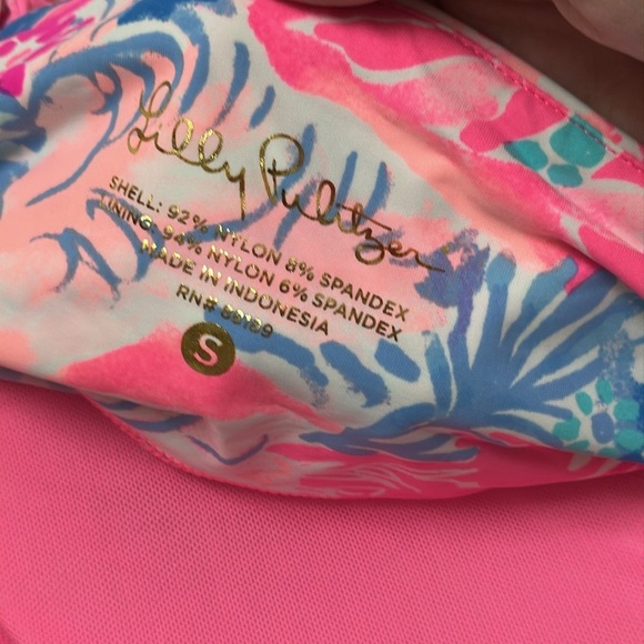Lilly Pulitzer Margarete Swim Coverup Dress Adjustable Straps Bright Pink EUC  S - Picture 10 of 12